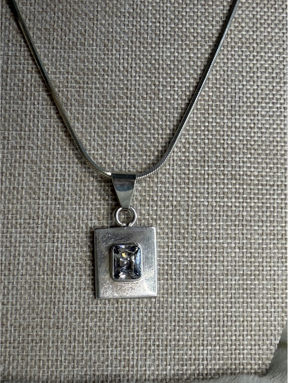 Vintage Silpada S0296 cubic zirconia (CZ) Pendant